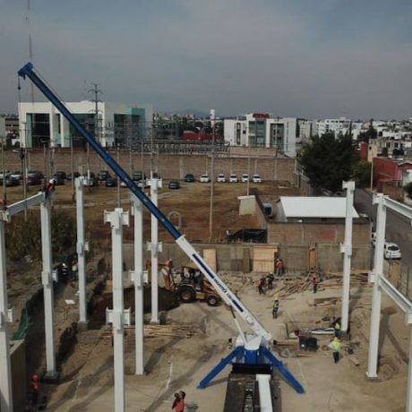 montaje de estructura con grua Ingenieria estructural a tu servicio hemaco